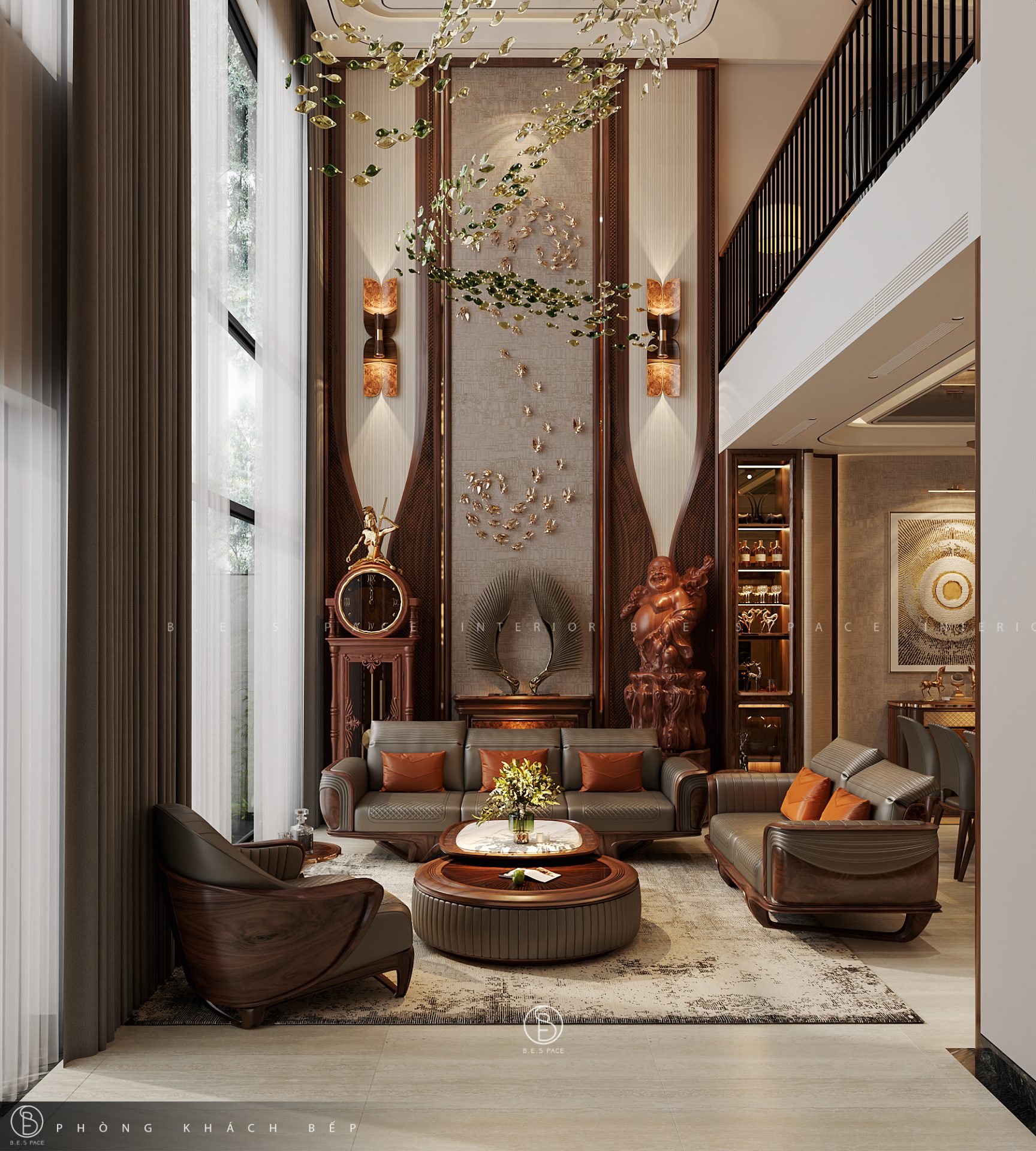 Xu hướng thiết kế nội thất gỗ óc chó hiện đại năm 2025